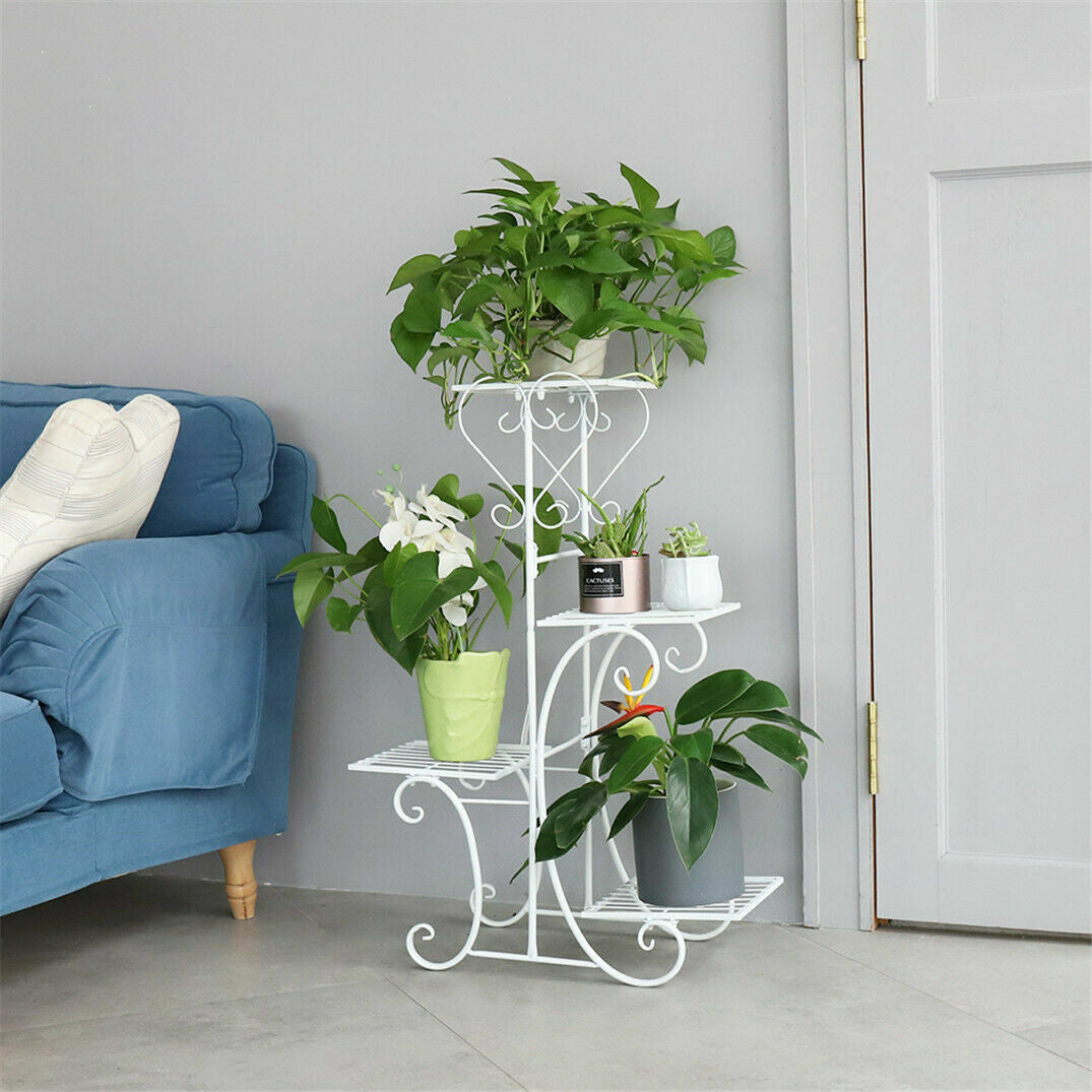 Thick Multi Tier Metal Plant Stand Display Bonsai Shelf Home Garden Patio Room