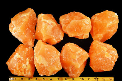 ORANGE CALCITE 4"-5" 2 Lb Large Rock Mineral Specimen Healing Crystal Kidz Rocks