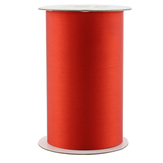 Red Satin Ribbon 4" Wide – 10 Yards for Ribbon Cutting, Crafts, Gift Wrapping, Wedding & Party Decor – Shiny Polyester Roll for Holidays & Events