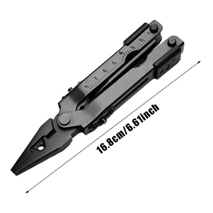 13 In1 Outdoor Survival Multi Tool Plier Compact Pocket Stainless Steel Plier