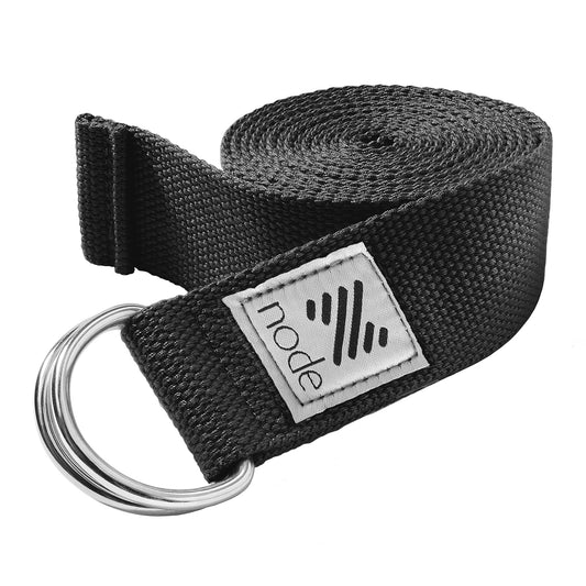 7-1/2' Woven Cotton Blend Yoga Strap - Stretching Exercise Prop Belt