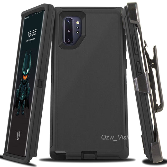Shockproof Case for Samsung Galaxy Note 10 10+ plus Heavy Duty Cover + Belt Clip