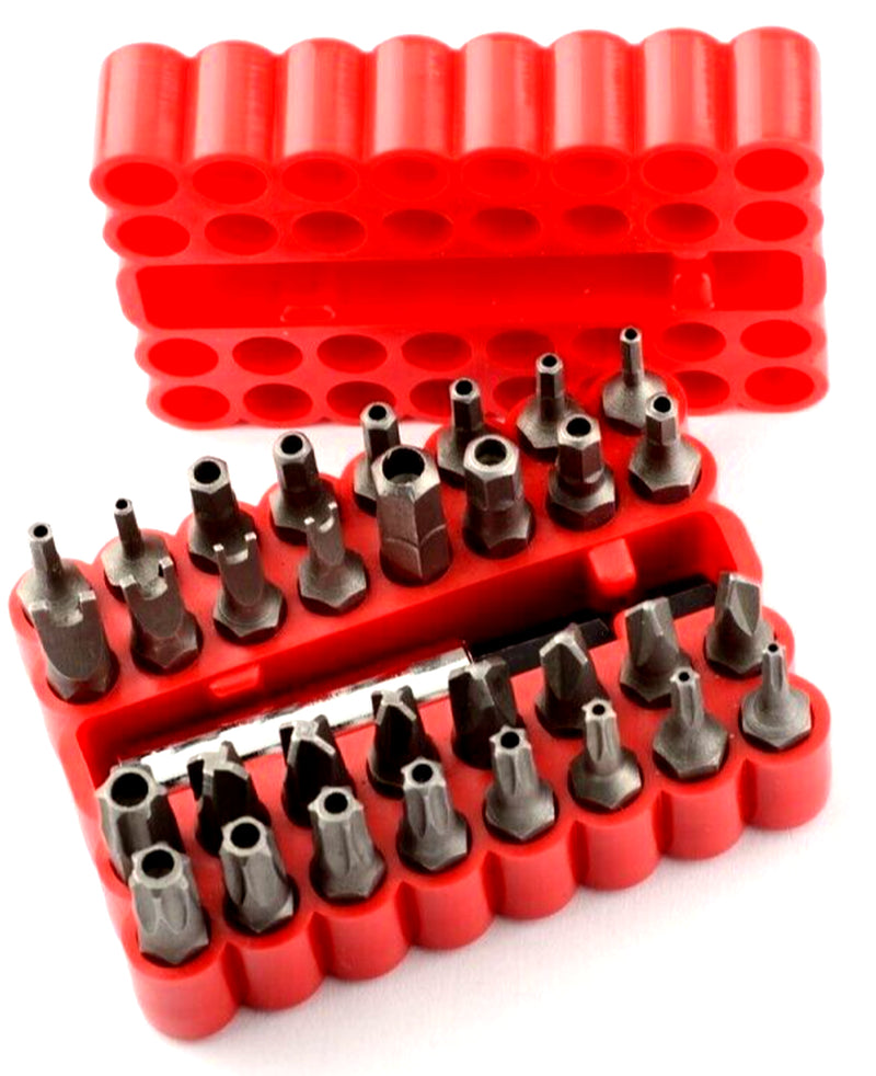 33 Pcs Security Bit Torx Tampered Proof Drill Driver Tamper Screwdriver Bits