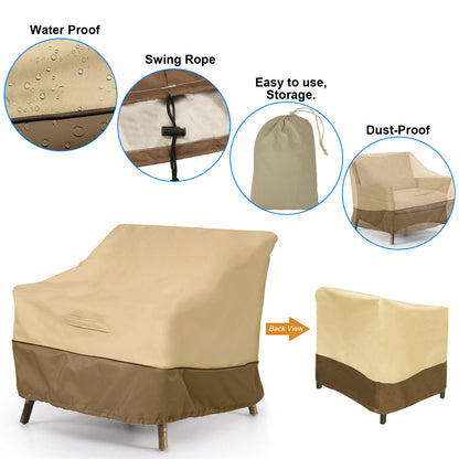 Waterproof Chair Cover Outdoor Patio Garden Yard Furniture Protector Covers 210D