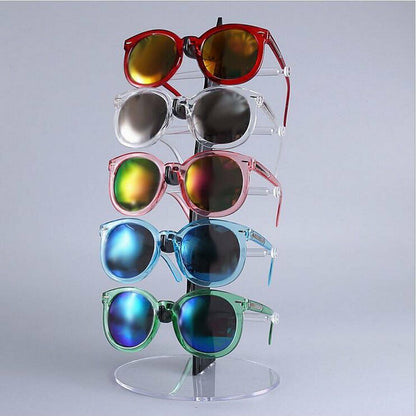 5 Layer Glasses Display Stand Acrylic Eyeglasses Rack Sunglasses Holder Storage