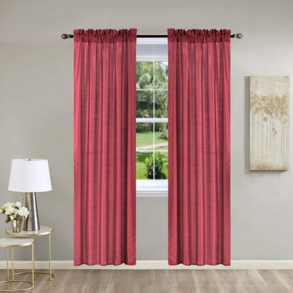 pinch pleat curtains, Unlined Rod Pocket Window Curtain Panels 2 Pack Sheer & Light, Fits 2” Rod, Home Decor Upgrade, 3 Sizes Available – Non-Blackout