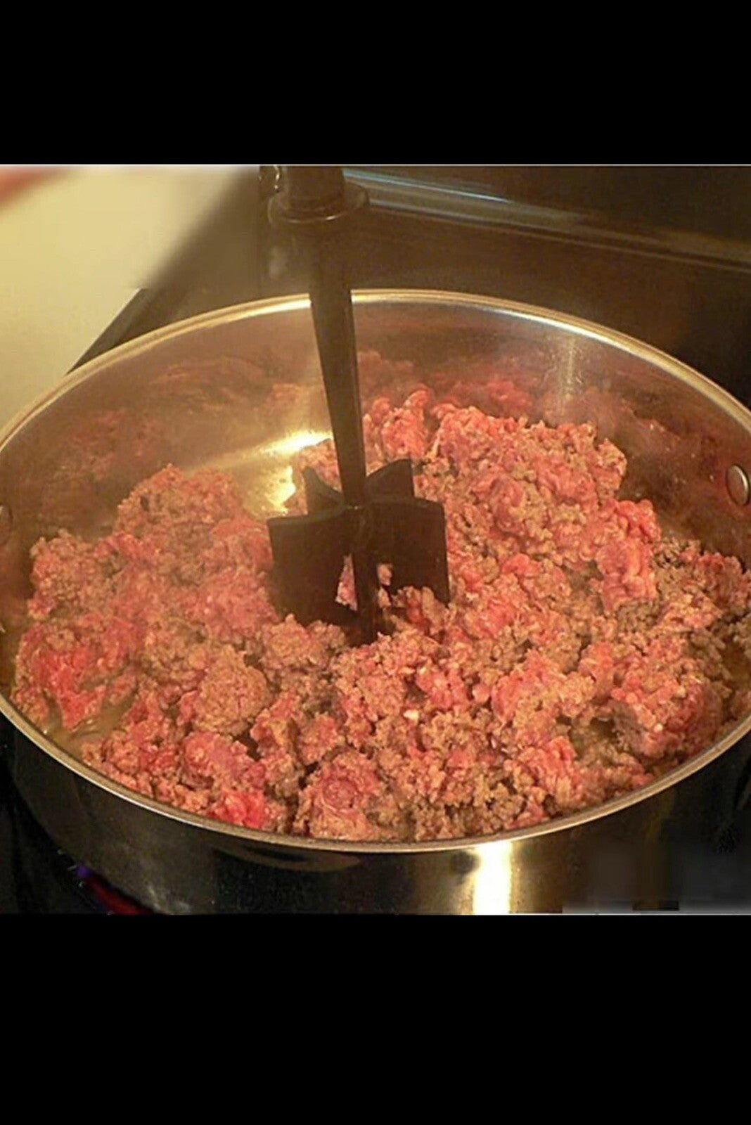 Meat Hamburger Chopper Heat Resistant Utensil Ground Beef Potato Masher Spatula