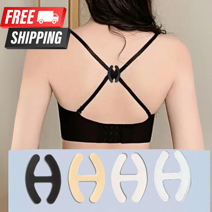 4 Piezas Mujeres Sujetador Correa Soporte Clips Para Espalda Corredora Antideslizante Sujetador Cruzado Espalda Clips