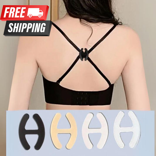 4 Piezas Mujeres Sujetador Correa Soporte Clips Para Espalda Corredora Antideslizante Sujetador Cruzado Espalda Clips
