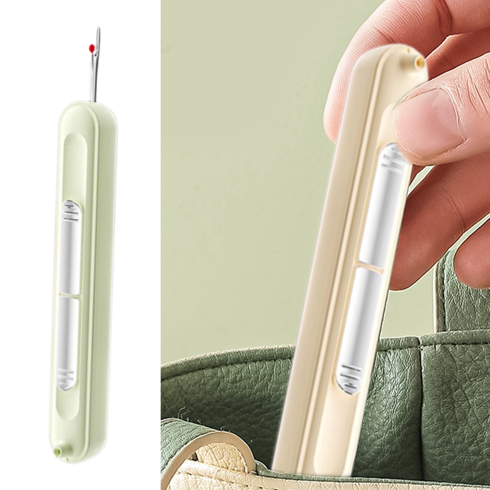 2 in 1 Needle Threader Seam Ripper Double-End Sewing Tool DIY Cross Stitch Craft