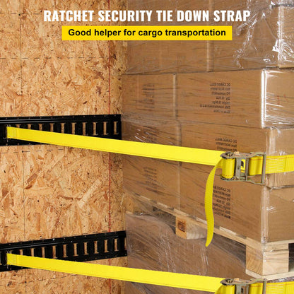 2" X 15' E-Track Ratchet Tie down Strap 4000 Lbs Breaking Strength 18 Pack