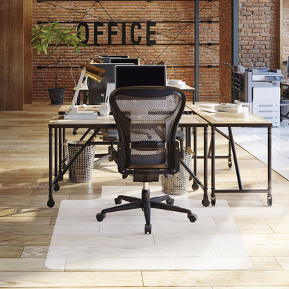 Protect Hard Floors with 48"x36" Office Chair Mat – Durable Clear PVC Mat with Lip for Hardwood, Tile, Laminate – Slip-Resistant & Easy to Clean