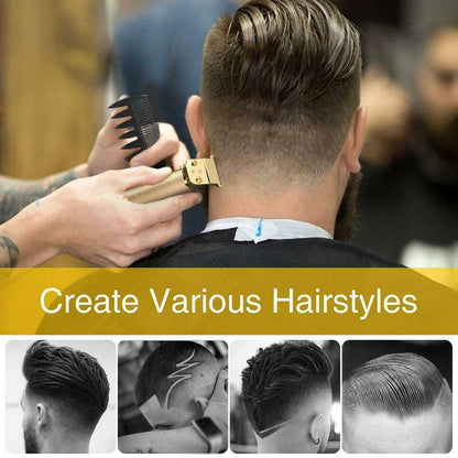 Barber Essential: Professional Cordless Hair Clippers & Beard Trimmer – Precision Shaver for Fades, Line-Ups & Home Cuts | TikTok Grooming Find