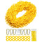 Plastic Crowd Control Safety Chain, Barrier Chain 50FT with Cutter, Hooks, Zip Ties & Clips – UV & Waterproof, High-Visibility for Crowd Control