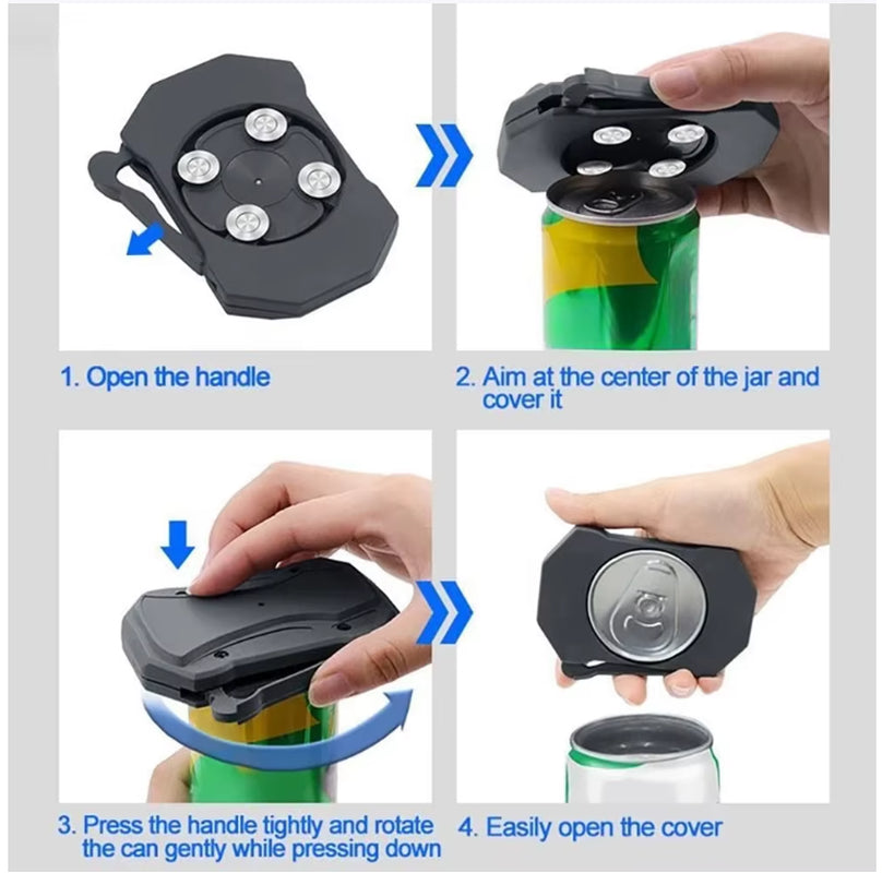 Beer Can Opener Tools Beverage Cans Bottle Opener Portable Stainless Steel US