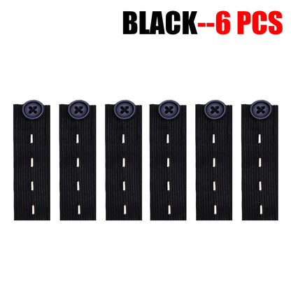 10× Waist Extender Button Elastic for Jeans Pants Button Extender Women Men US