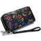 Womens Wallet Large Capacity Double Zip Card Phone Holder RFID Blocking Wristlet