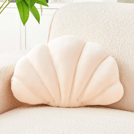 Uvvyui Beige Seashell Decorative Throw Pillow, Soft Small-13X10 Inch,