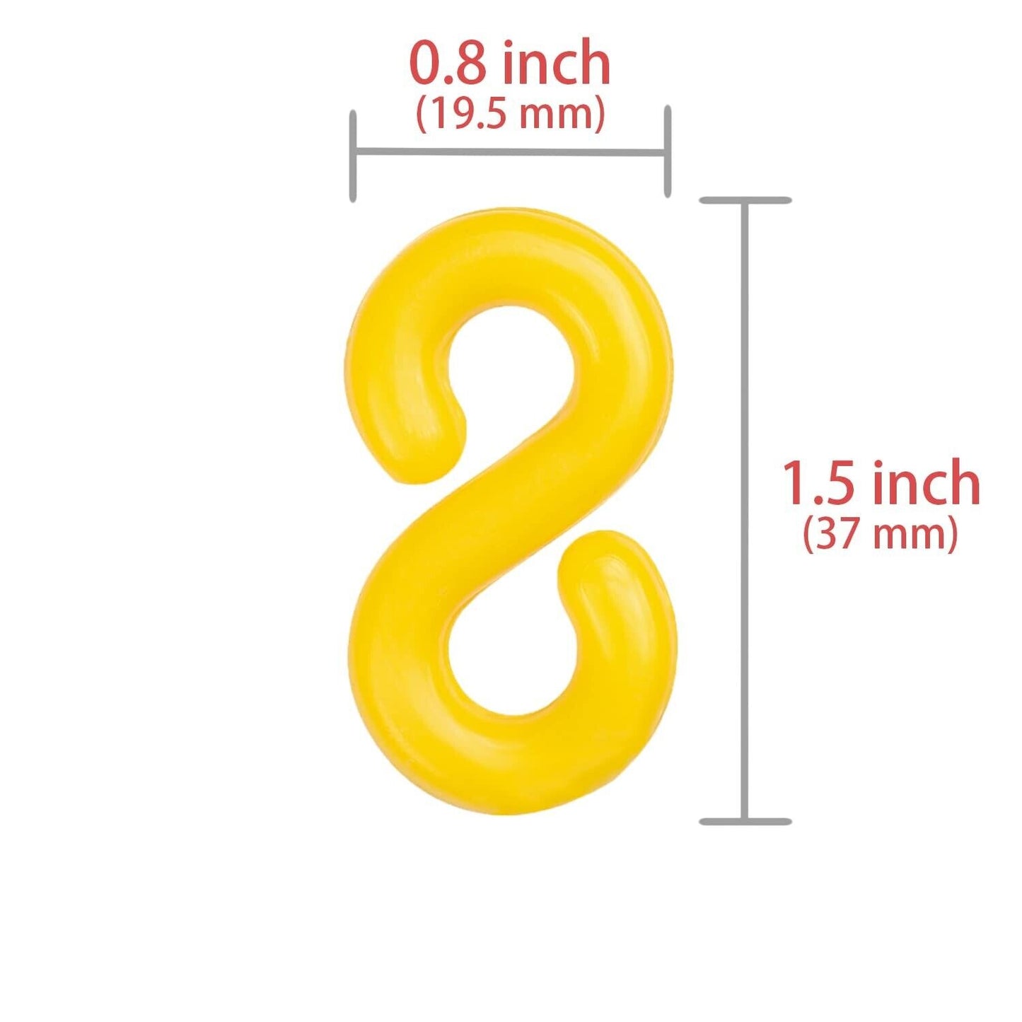 Plastic Crowd Control Safety Chain, Barrier Chain 50FT with Cutter, Hooks, Zip Ties & Clips – UV & Waterproof, High-Visibility for Crowd Control
