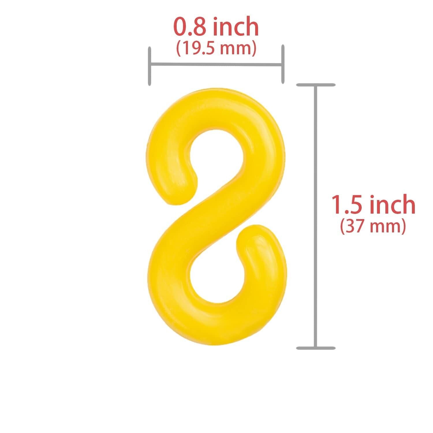 Plastic Crowd Control Safety Chain, Barrier Chain 50FT with Cutter, Hooks, Zip Ties & Clips – UV & Waterproof, High-Visibility for Crowd Control