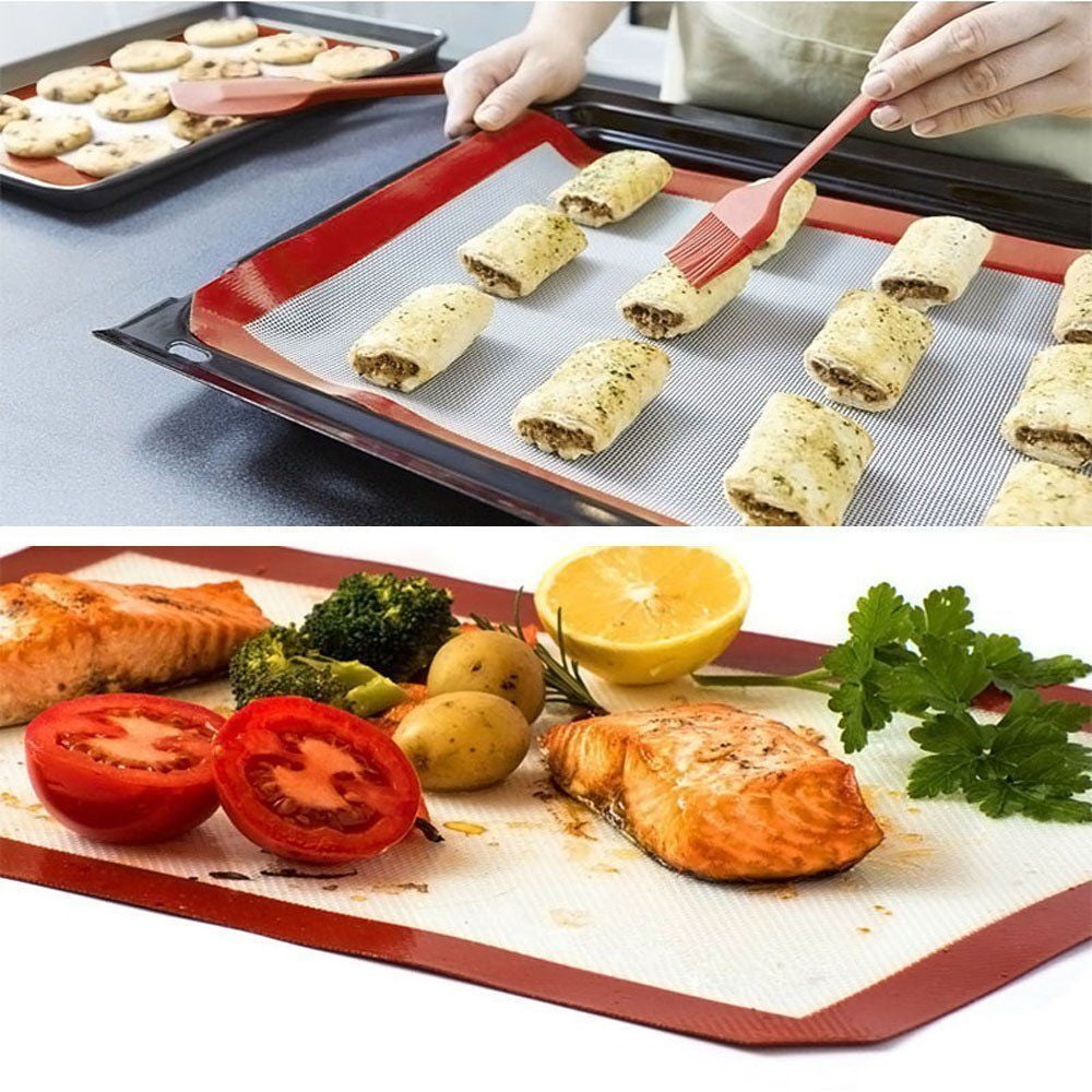 3X Pack Large Silicone Baking Mat Non Stick Heat Resistant Liner Oven Sheet Mats