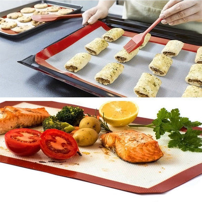 3X Pack Large Silicone Baking Mat Non Stick Heat Resistant Liner Oven Sheet Mats