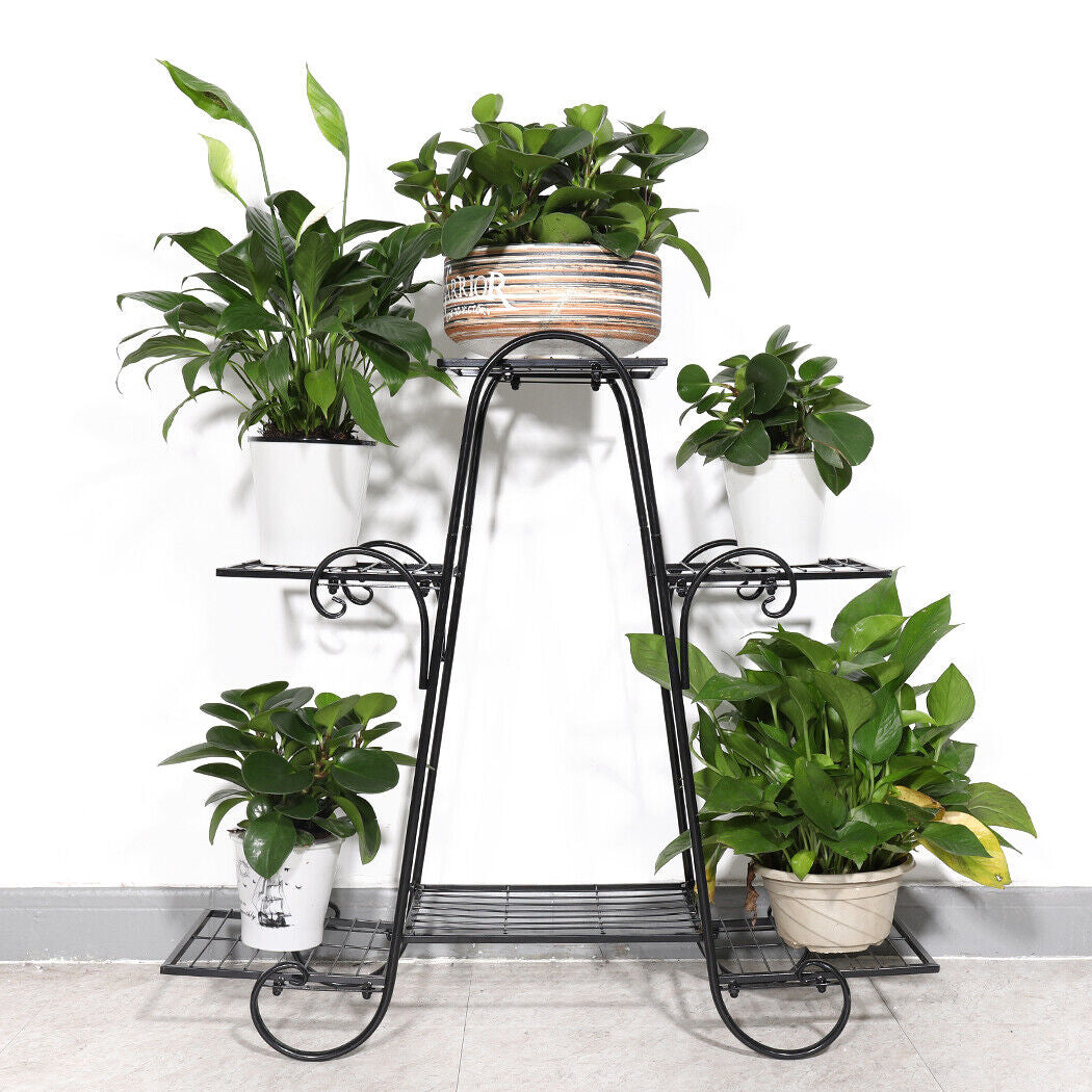 Thick Multi Tier Metal Plant Stand Display Bonsai Shelf Home Garden Patio Room