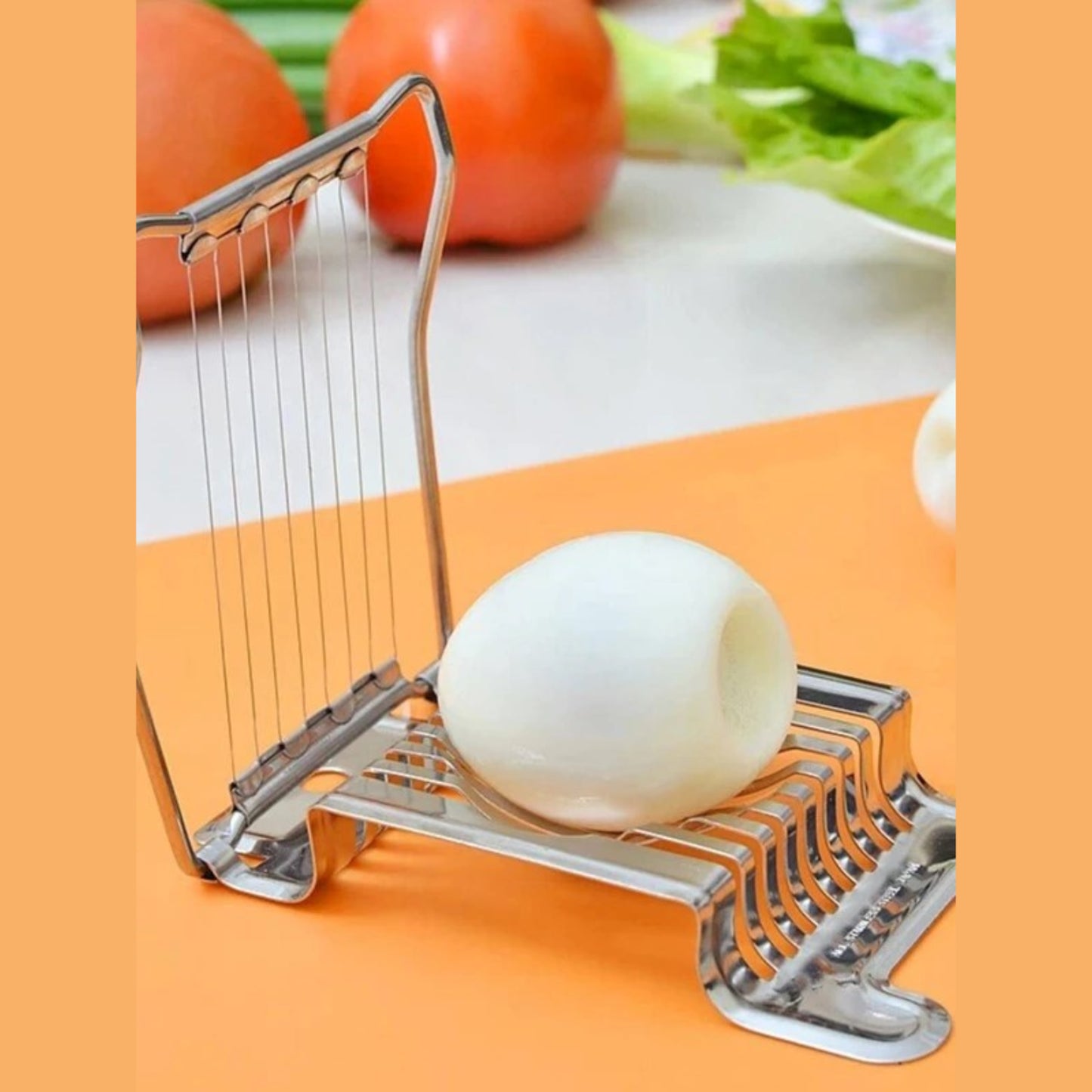 Egg Cutter Stainless Steel Hard Boiled Eggs Slicer for Kitchen Tools