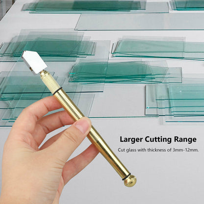 1/2/4Pc Professional Diamond Tip Glass Cutter Steel Blade Precision Cutting Tool