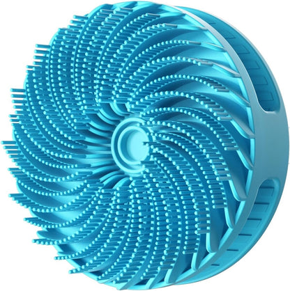 2 in 1 Silicone Body Shower Scrubber Wash Exfoliator Brush Scalp Massager USA