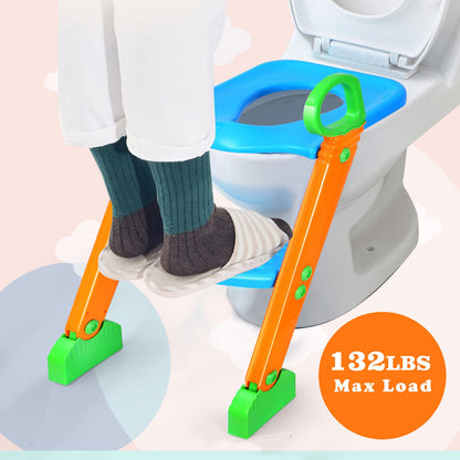 Kids Potty Training Seat with Step Stool Ladder Child Toddler Toilet Kids Gift