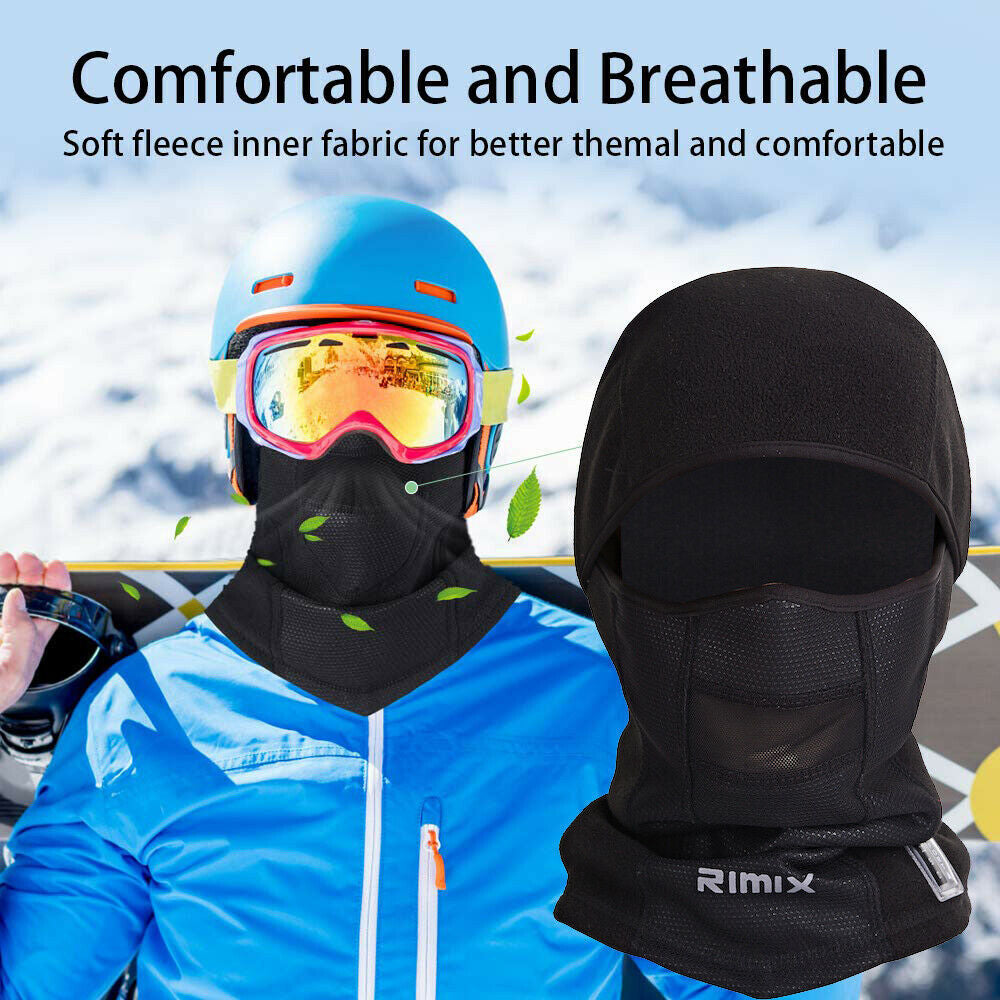 Winter Balaclava Full Face Mask Thick Fleece Thermal Windproof Ski Mask for Men