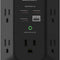 USB Wall Charger Surge Protector - 5 Outlet Extender with 4 USB Charging Ports