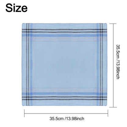 12Pcs Men Handkerchiefs Classic Hankies Cotton Hanky Pocket Square Perfect Gift