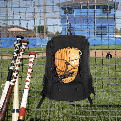 Baseball Backpack Softball Bat Bag with Shoes Compartment Lightweight for Youth