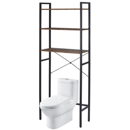 3-Tier Bathroom Storage Shelf over Toilet Rack Organizer Freestanding Shelving