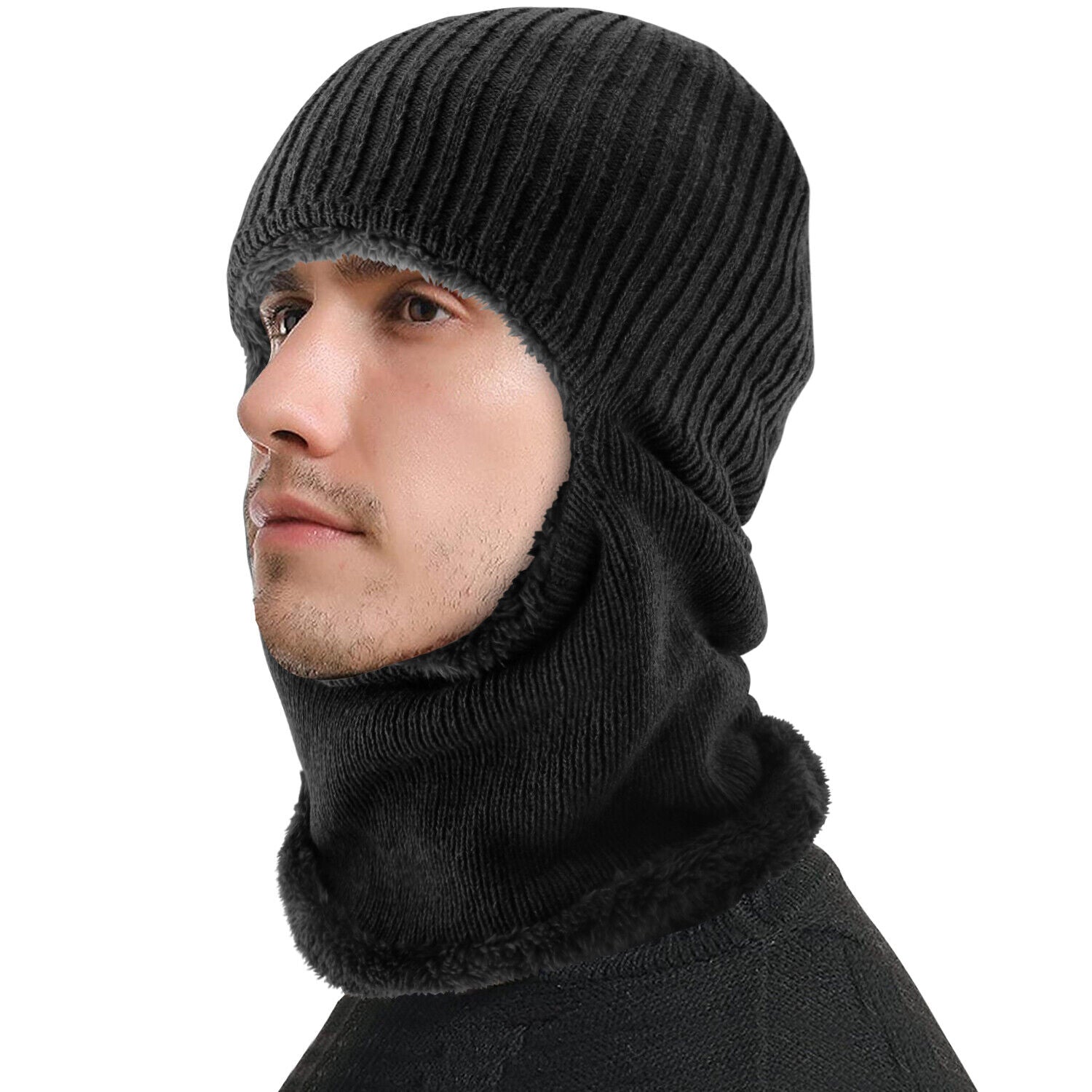 Winter Ski Mask for Men & Women - Warm Wool & Arctic Velvet Balaclava for Cycling, Skiing, Hiking, Motorcycle & More - Windproof & Cozy Face Cover