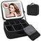 Makeup Bag  LED Makeup Bag with Mirror – 76 LED Light Beads, 3 Color Modes, USB Rechargeable, Large Capacity Travel Cosmetic Organizer