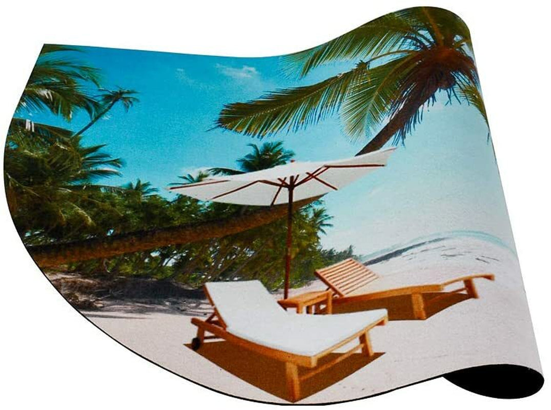 Half round Rubber Door Mat, Decorative Indoor Outdoor Non Slip Front Door Mat