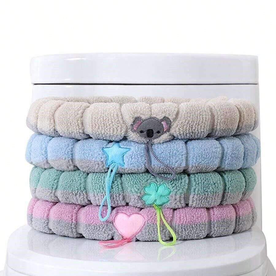 Cozy Bathroom Soft Thicker Stretchable Toilet Seat Cover – Washable & Warmer Cushion Mat for Cold Mornings | Viral Comfort Find