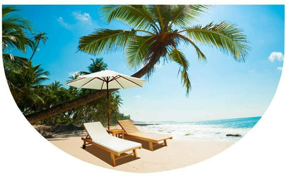 Half round Rubber Door Mat, Decorative Indoor Outdoor Non Slip Front Door Mat