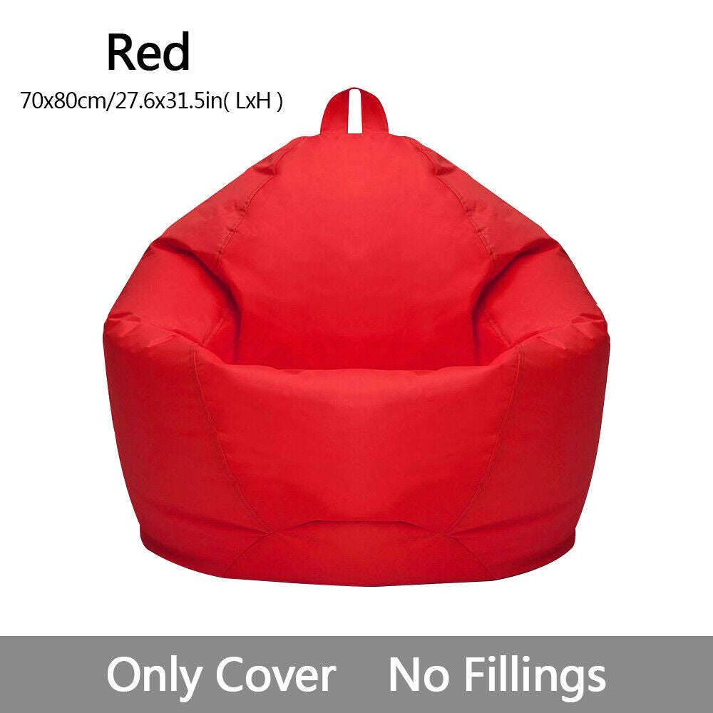 Large Bean Bag Chair Cover Indoor for Adults Kids Lazy Lounger Couch Sofa Cover