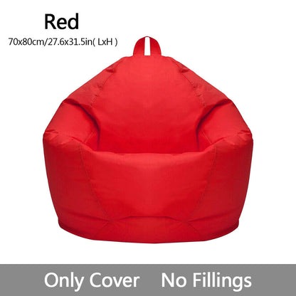 Large Bean Bag Chair Cover Indoor for Adults Kids Lazy Lounger Couch Sofa Cover