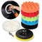 7 PCS 7 Inch Polishing Waxing Pad Sponge Buff Buffing Kit Set for Car Polisher