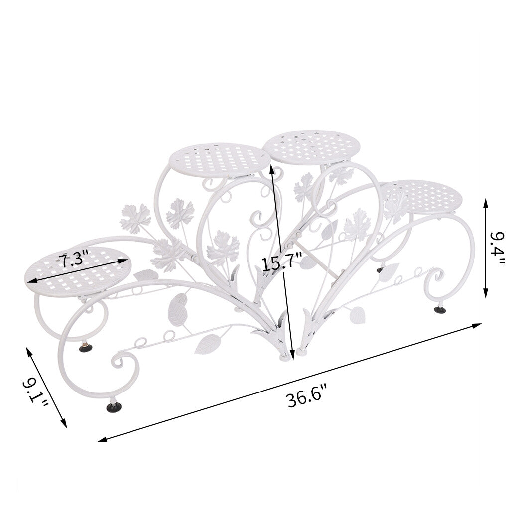 Thick Multi Tier Metal Plant Stand Display Bonsai Shelf Home Garden Patio Room