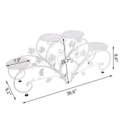 Thick Multi Tier Metal Plant Stand Display Bonsai Shelf Home Garden Patio Room