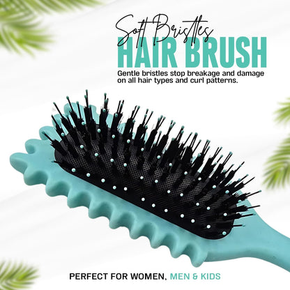 Curly Hair Brush, Curl Defining Brush, 2025 Bristle Styling Brush for Curly Hair
