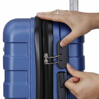 21" Spinner Carry-On Luggage Suitcase Wheels Expandable Travel Bag Hardside
