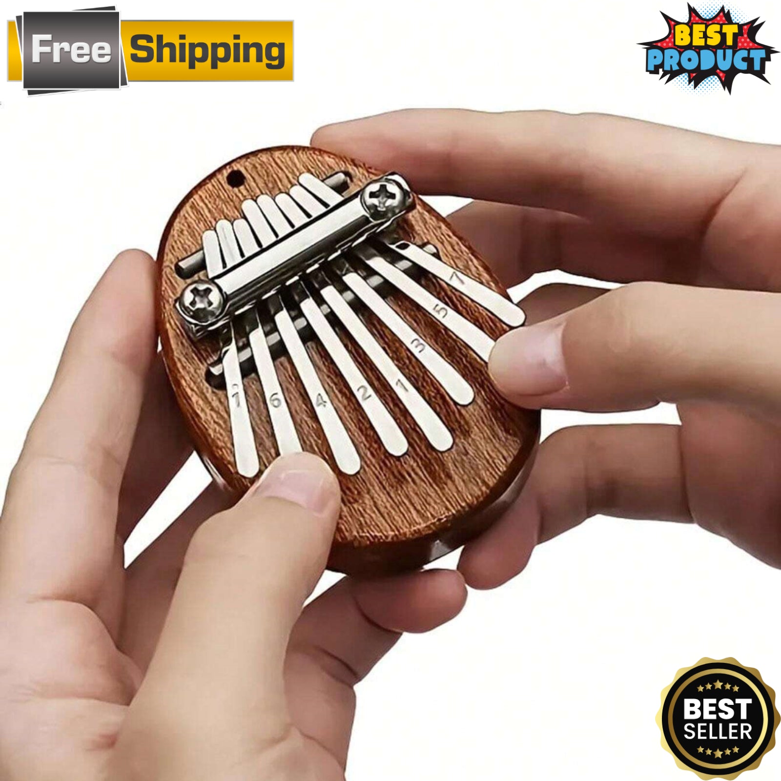 8 Key Mini Kalimba Exquisite Finger Thumb Piano Marimba Musical Good Accessory