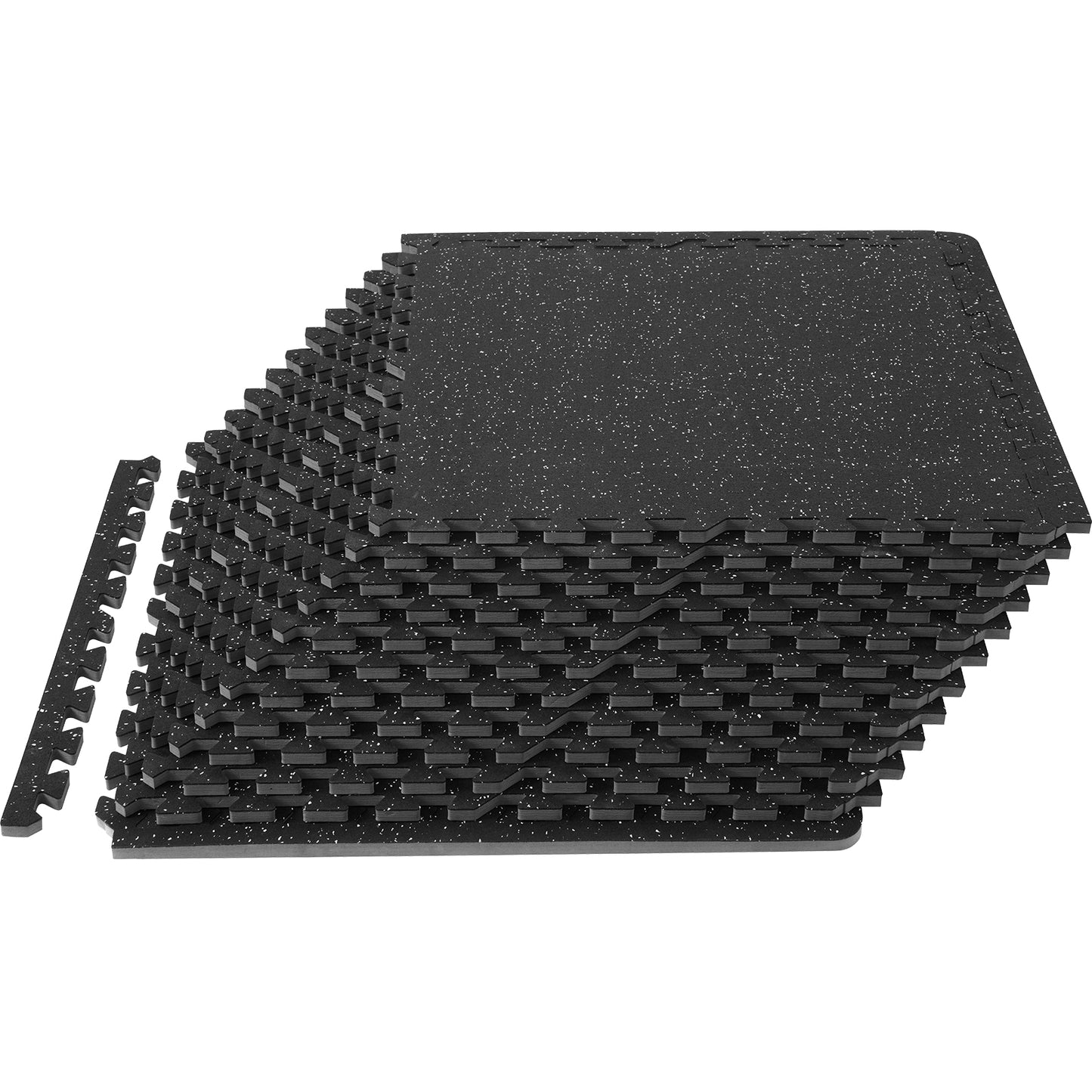 6/12/25 Pack Exercise Floor Mat Interlocking Tiles Foam W/ 24 X24 X 0.5''